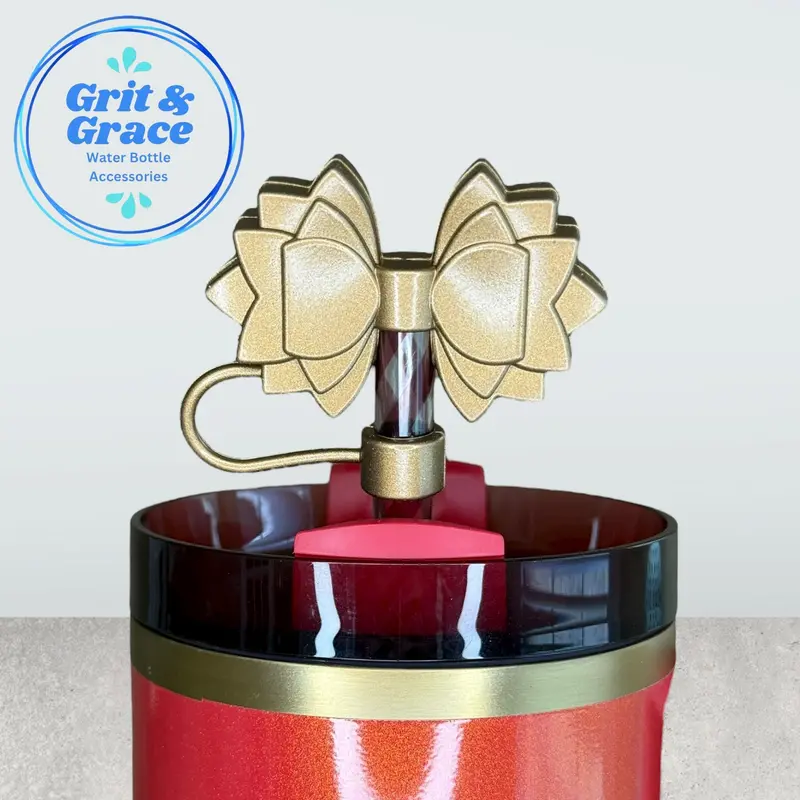 Gracie Bronze Metallic Straw Accent 1