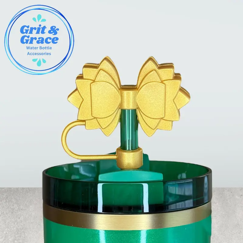 Gracie Gold Gloss Finish Straw Topper 1