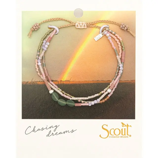 Green Aventurine & Sterling Silver Optimism Bracelet – Mixed Media Style 1