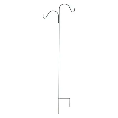 Green Thumb 84-Inch Black Shepherd'S Hook – Dual-Hook Garden Support Stand 1