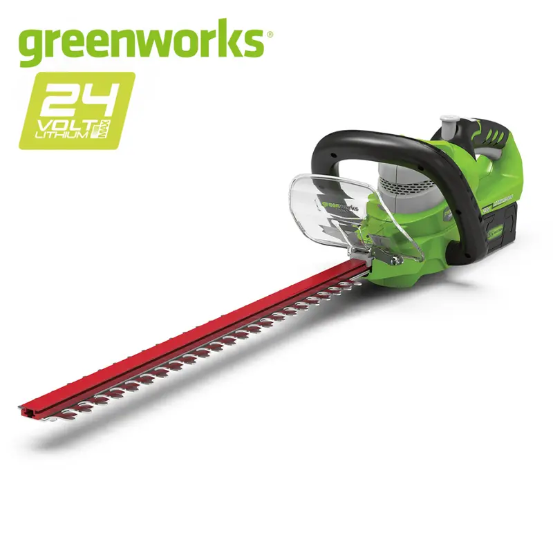 Greenworks 24V Cordless Hedge Trimmer – 57 Cm (22 In) Dual-Action Blades 1