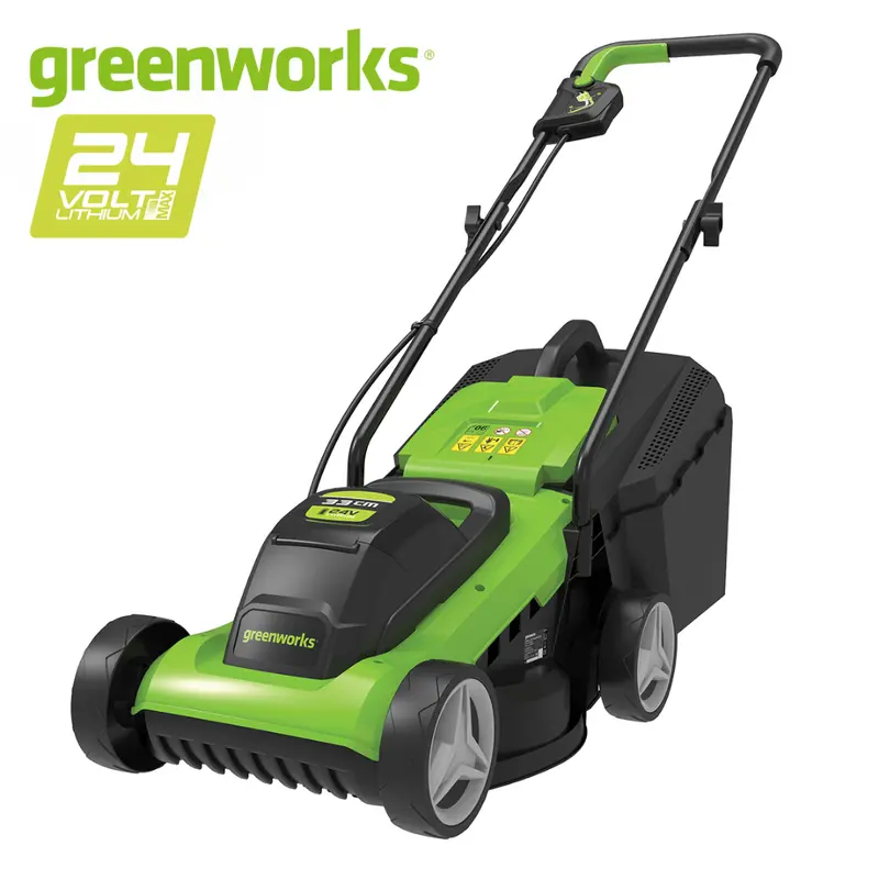 Greenworks 24V Cordless Lawn Mower – 32 Cm (12.6 In) Push-Style Deck 1