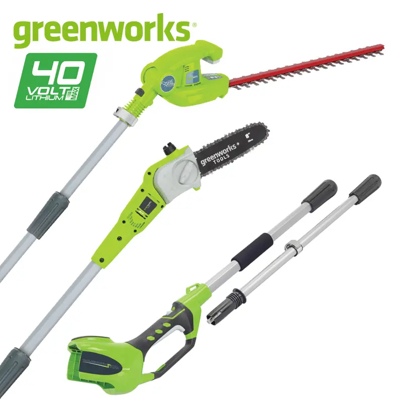 Greenworks 40V 2-In-1 Pole Saw & Hedge Trimmer – Adjustable Extension 1