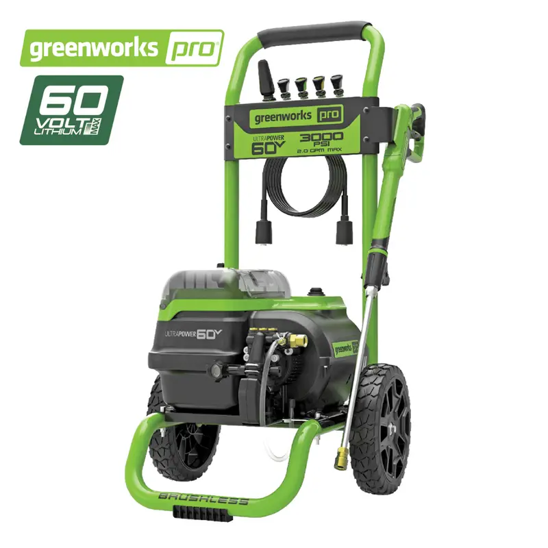Greenworks 60V Dual-Port 3000 Psi Pressure Washer — Heavy-Duty Cleaning 1