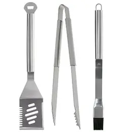Grill Zone 3-Piece Stainless Steel Grill Tool Set 1