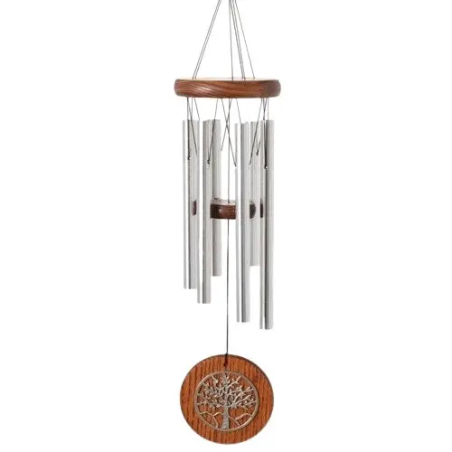 Habitats Teak Tree Of Life Wind Chime – Natural Wood Design 1