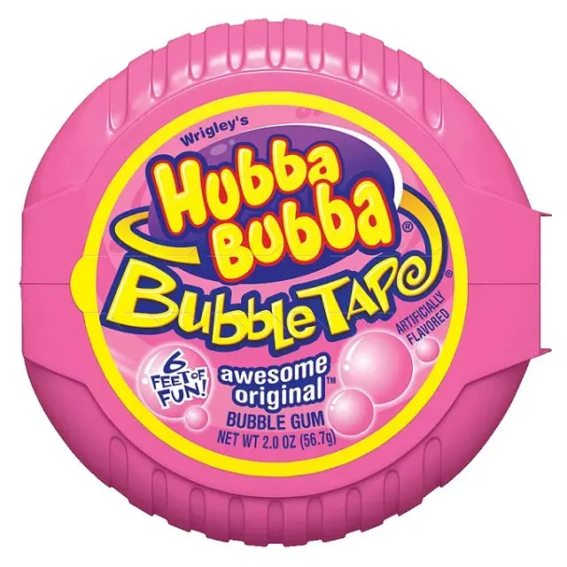 Hubba Bubba Awesome Original Bubble Tape – 2 Oz Chewable Gum Roll 1