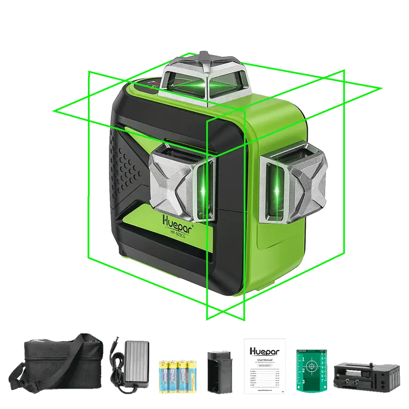 Huepar 603Cg Green-Line Rotary Laser Level 1
