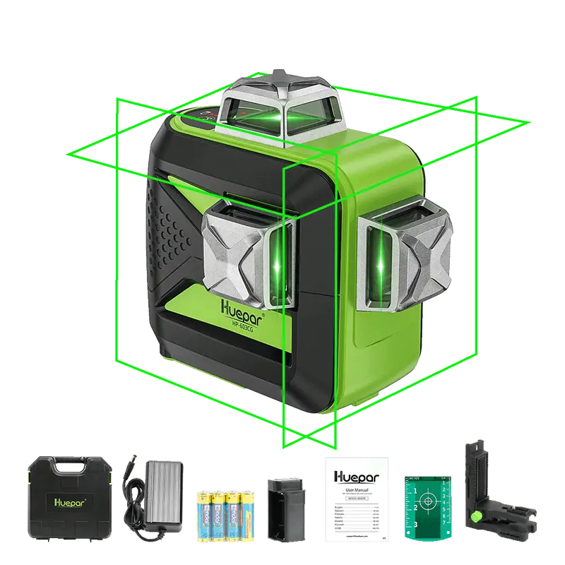 Huepar 603Cg-H Heavy-Duty Horizontal Laser Level 1
