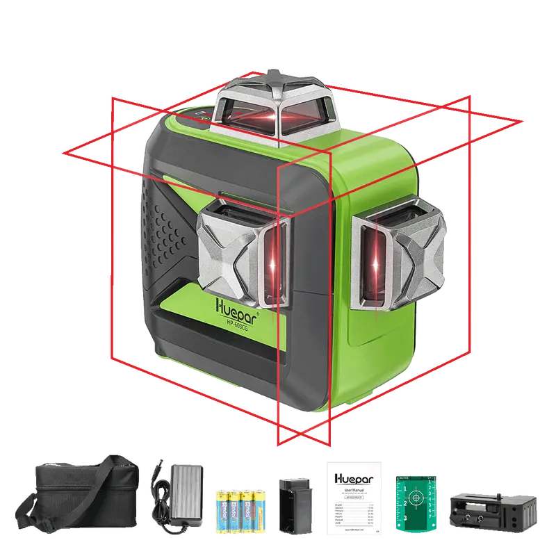 Huepar 603Cr Red-Line Rotary Laser Level 1