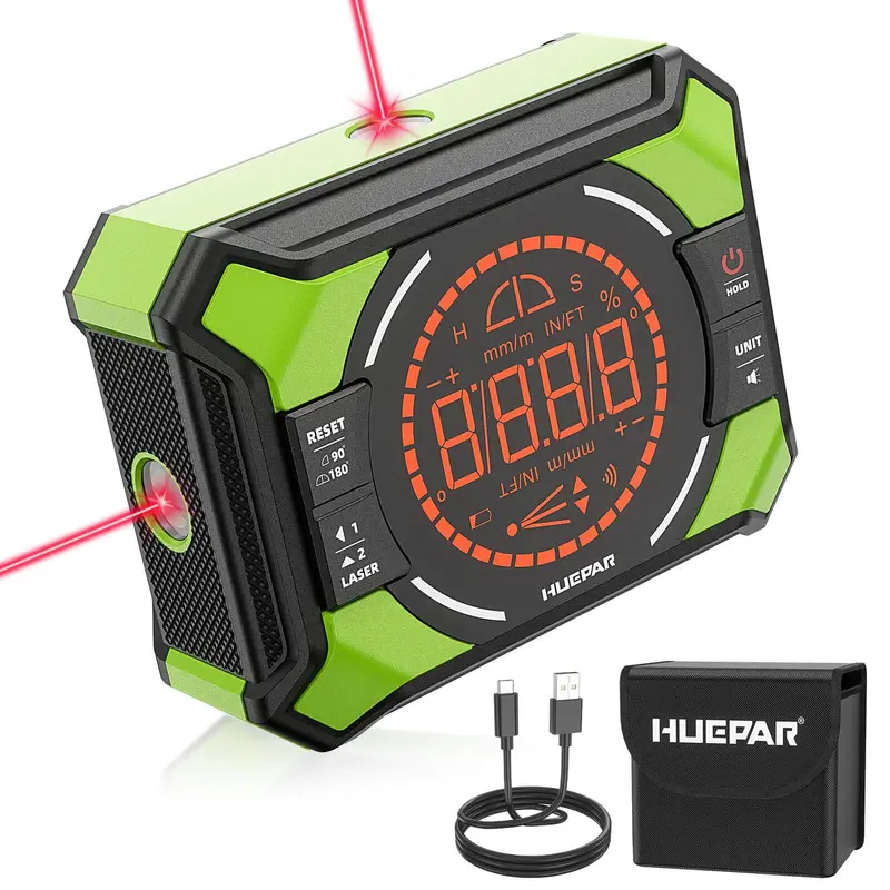Huepar Ag2L Digital Angle Gauge Laser Level 1