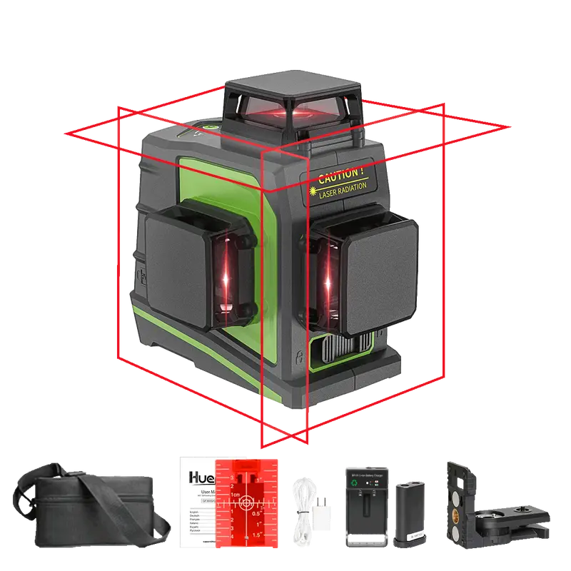 Huepar Gf360R 360° Red Rotary Laser Level 1