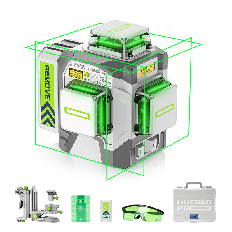 Huepar Pro Zk03Cg High-Accuracy Rotary Laser Level 1
