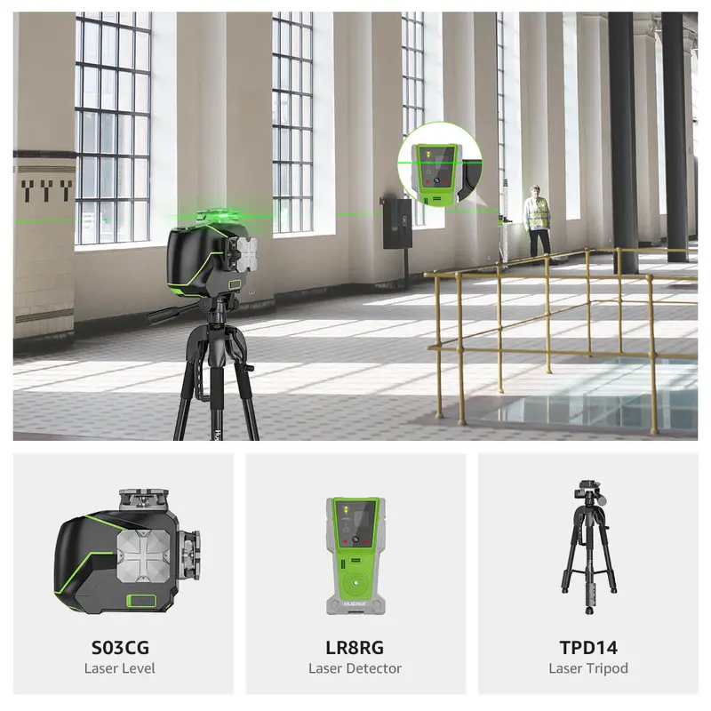 Huepar S03Cg Advanced Laser Level Kit 1