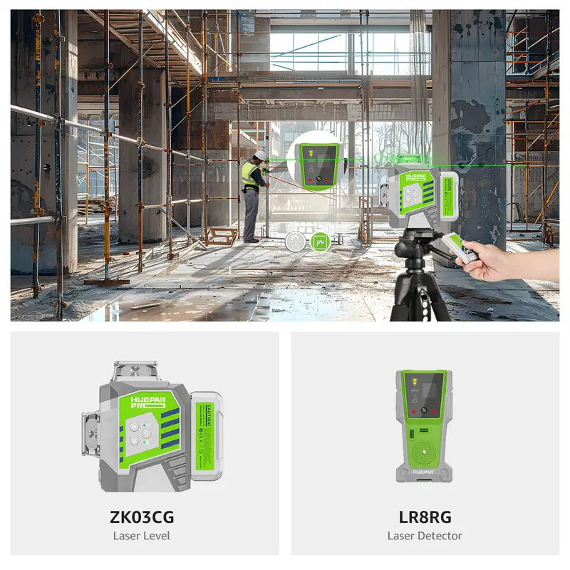 Huepar Zk03Cg Standard Laser Level Kit 1