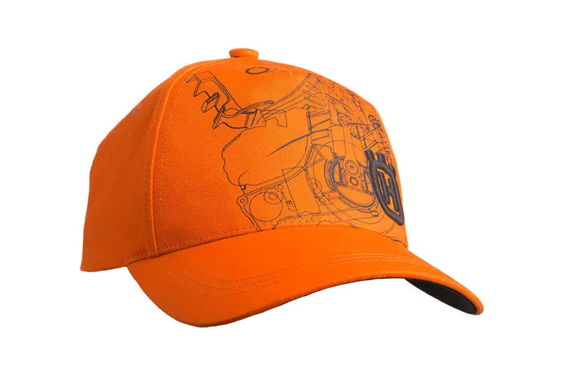 Husqvarna Xplorer Cap – Pioneer Saw Orange Accent 1