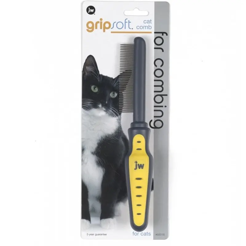 Jw Pet Gripsoft Fine-Tooth Cat Comb 1