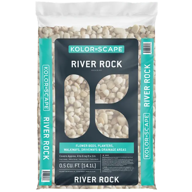 Kolorscape River Rock Garden Stone – 0.5 Cubic Foot Decorative Stone 1