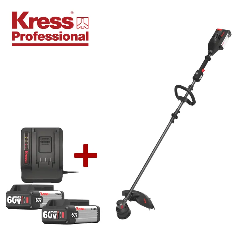 Kress 60V Brushless Grass Trimmer – 41 Cm Cutting Width, Professional Kit 1