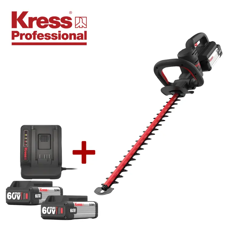 Kress 60V Brushless Hedge Trimmer – 64 Cm Blade, Professional Cordless Kit 1