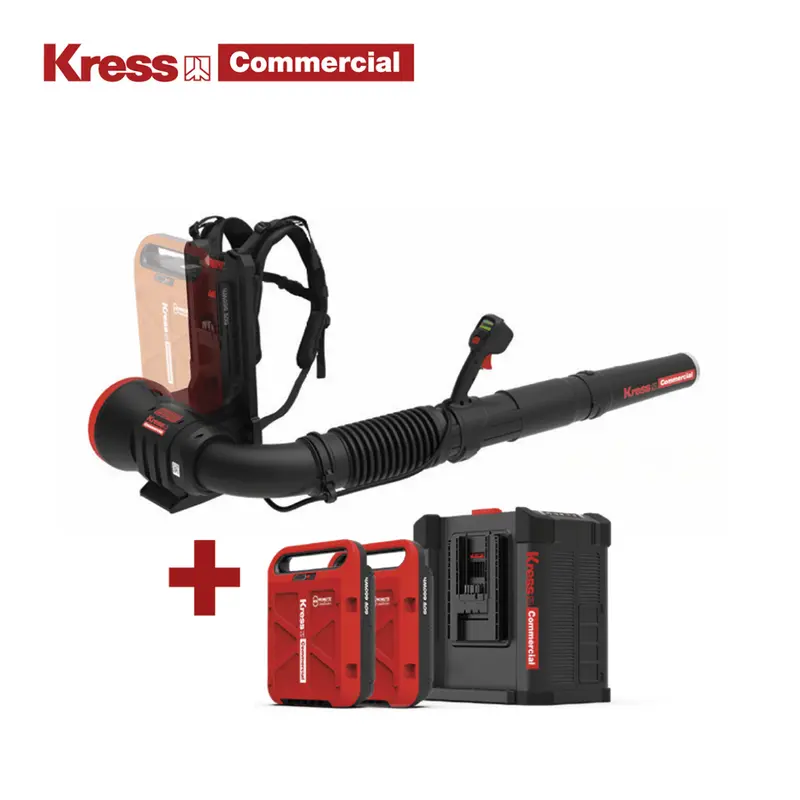 Kress 60V Commercial Backpack Leaf Blower – 35 N Airflow, Cordless Kit 1