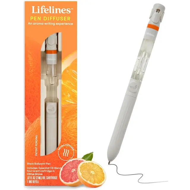 Lifelines Citrus Grove Pen Diffuser – Bright, Zesty Scented Writing Tool 1