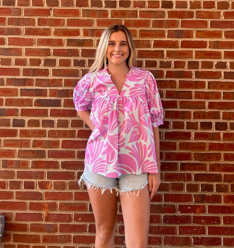 Mary Square Maggie Sail Away Blue Blouse 1