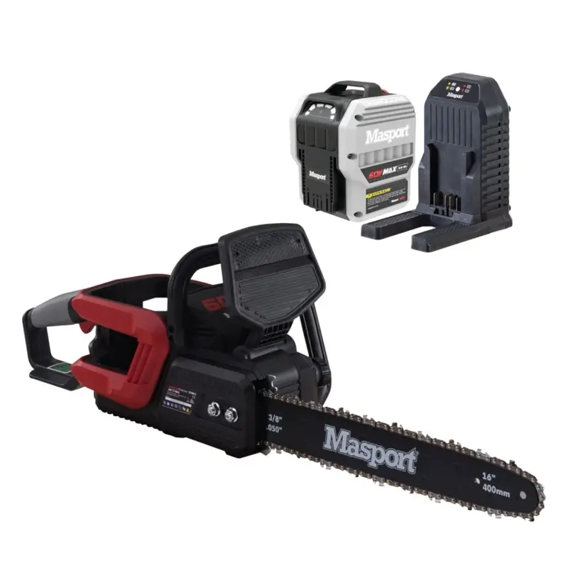 Masport 60V Cordless Chainsaw – Full Kit With Accessories 1