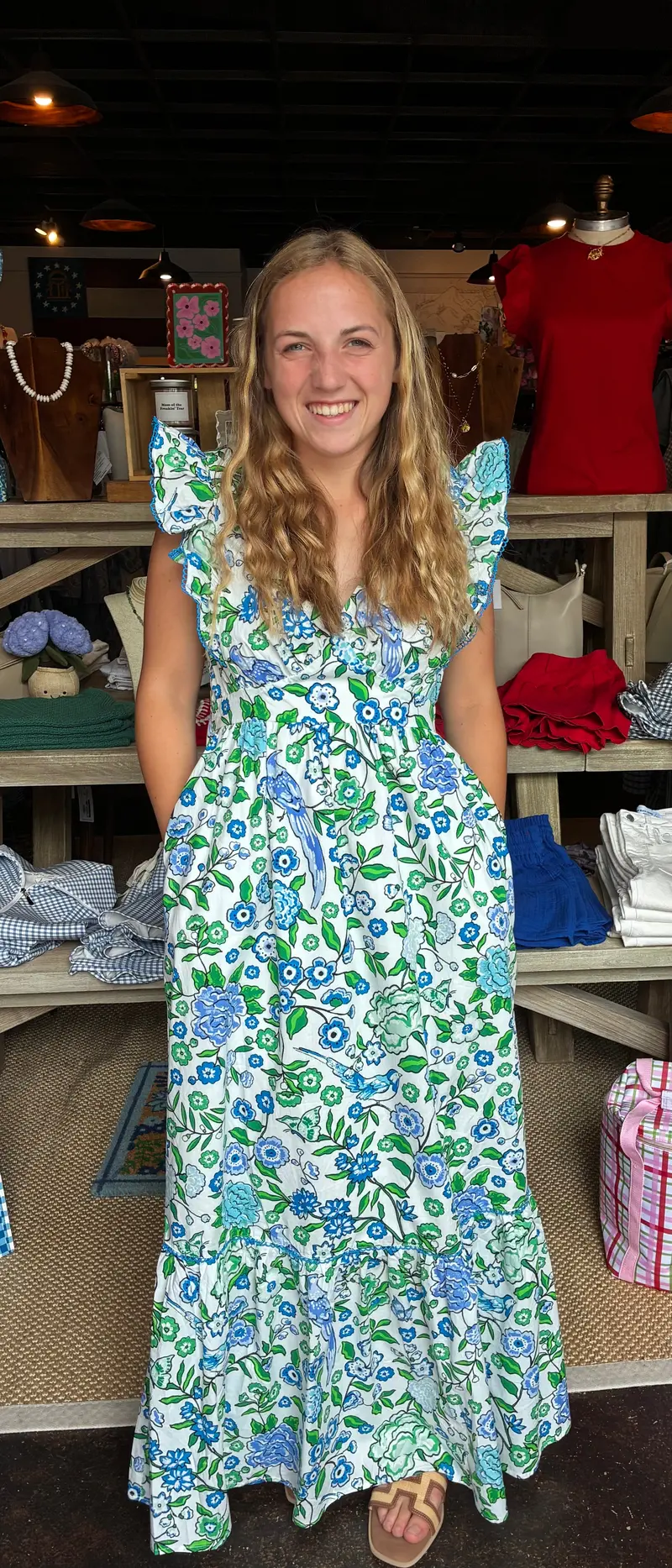 Mawar Ruffle Floral Maxi Dress – Gianne Collection 1