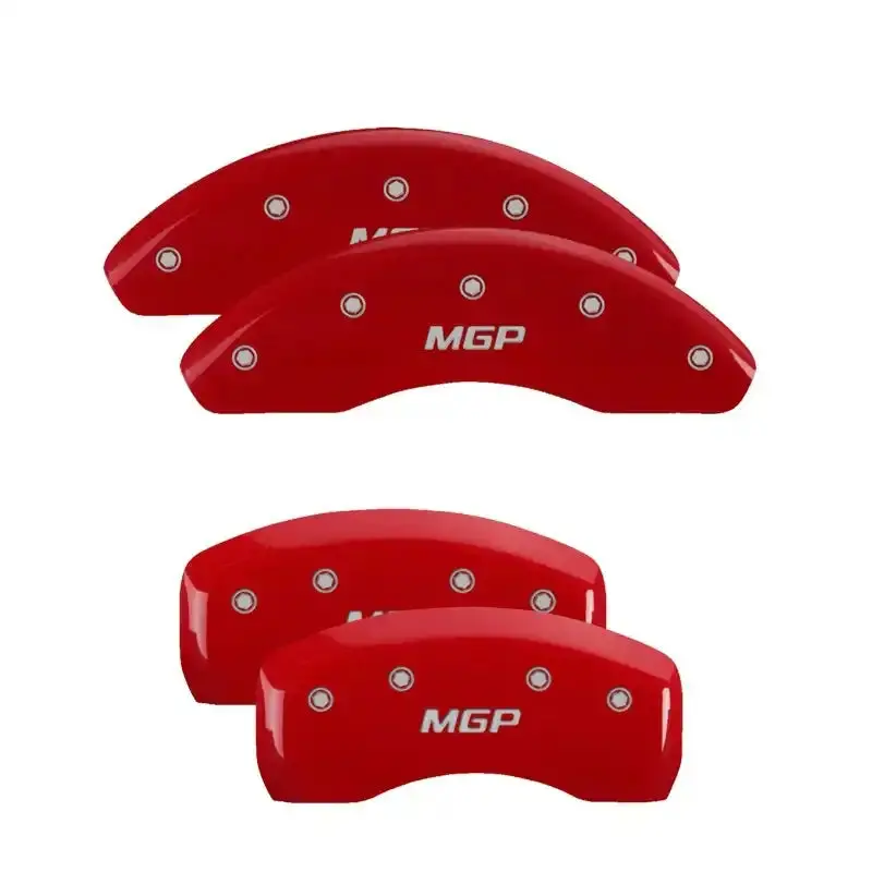 Mgp Engraved Red Caliper Covers – Four-Piece Set For Front And Rear Axles 1