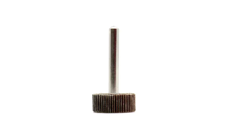 Mini Flapwheel – 25Mm Ø × 10Mm W × 3Mm T, 120-Grit Precision Finishing 1