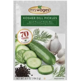 Mrs. Wages Kosher Dill Pickle Mix – Quick Process, 6.5 Oz 1
