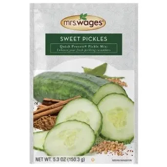 Mrs. Wages Quick Process Sweet Pickle Mix – 5.3 Oz 1