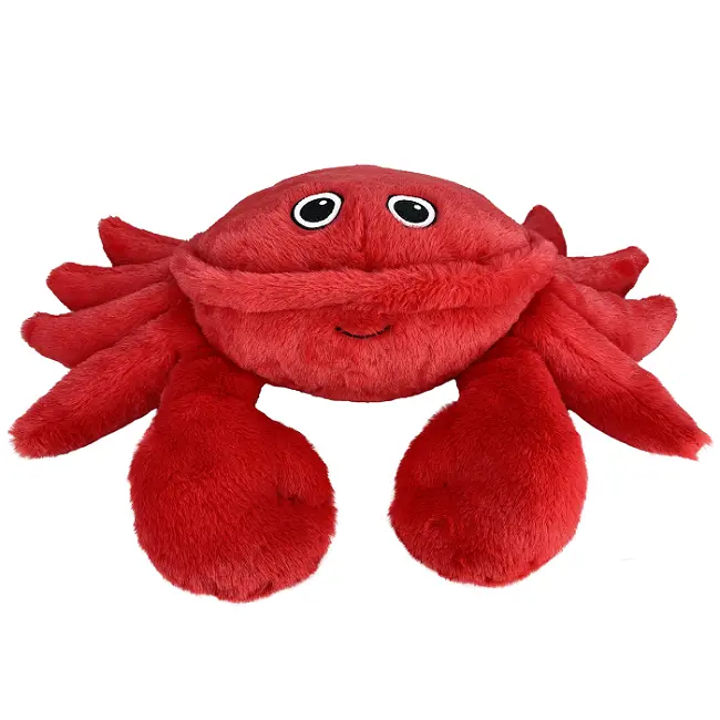 Multipet Jumbo Crab Dog Toy – 24-Inch Plush Chew Toy By Pet Envy 1