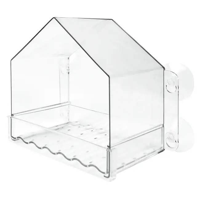 Nature’S Way Clear View Window-Mounted Bird Feeder – Transparent Acrylic Panel 1