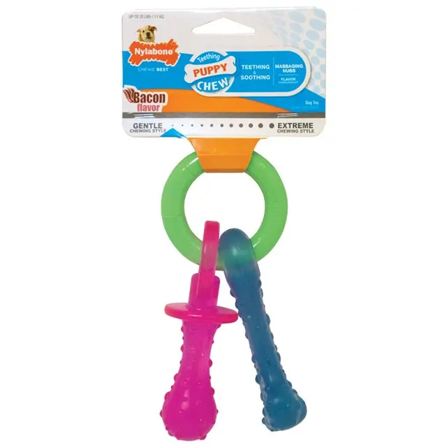 Nylabone Puppy Pacifier – Soothing Teething Chew Toy 1
