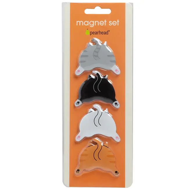 Pearhead Cat Butt Magnet Set – Pack Of 4 Whimsical Fridge Magnets 1