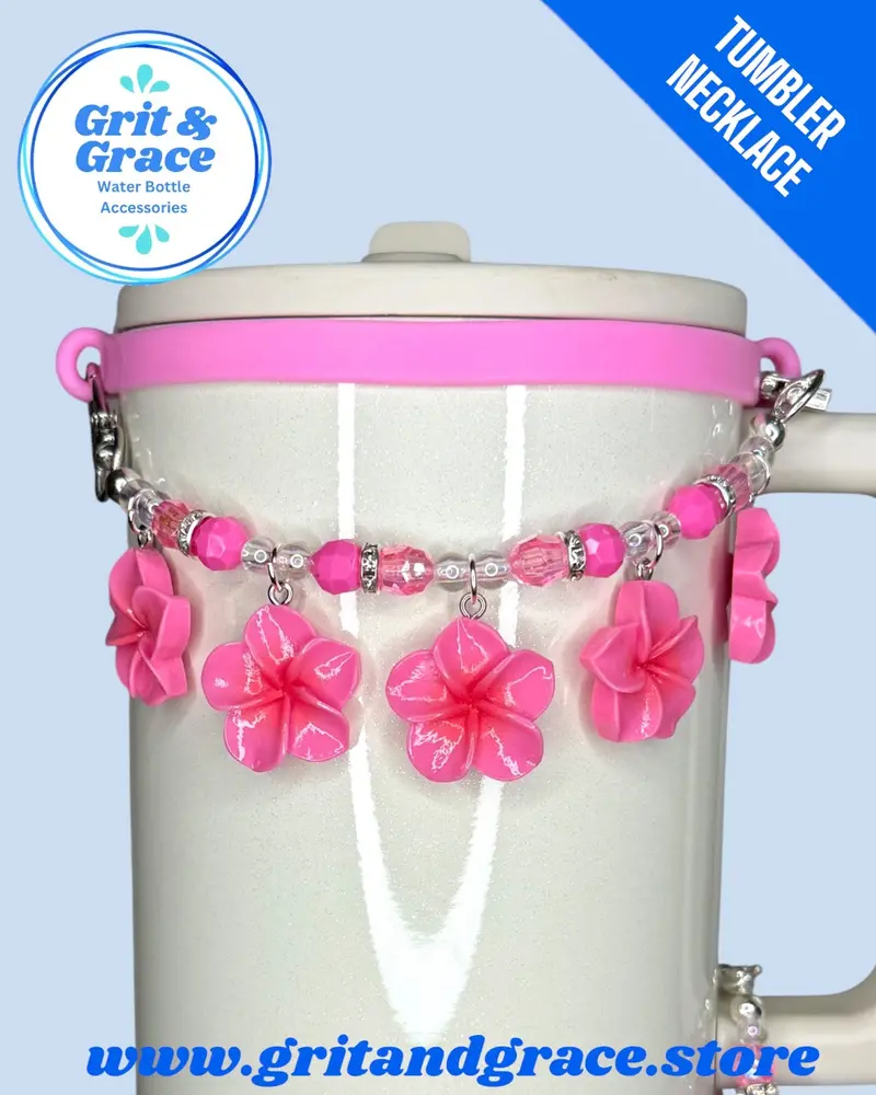Pink Tumbler Necklace Jewelry For Women 1