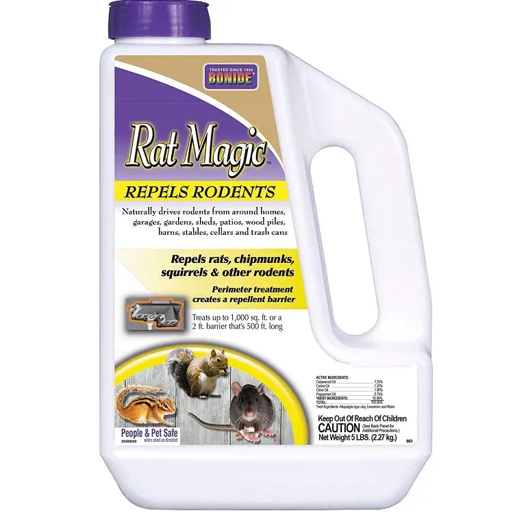 Rat Magic Rodent Repellent Granules – 5 Lb Reusable Jug 1