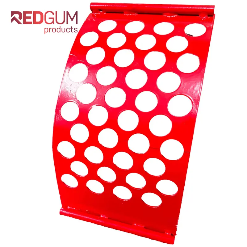 Redgum Chipper Screen With Precision Drilled Holes 1