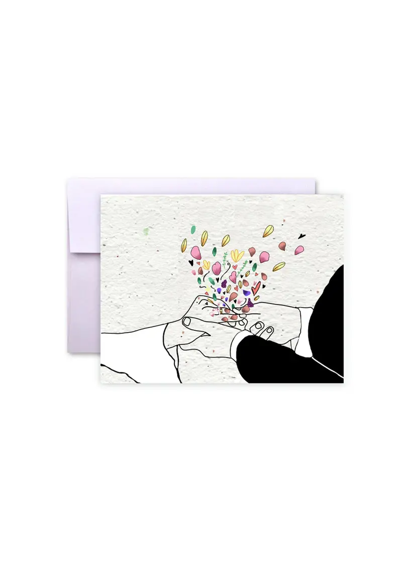 Revive & Bloom Wedding Card – Plantable Wildflower Seed Paper 1