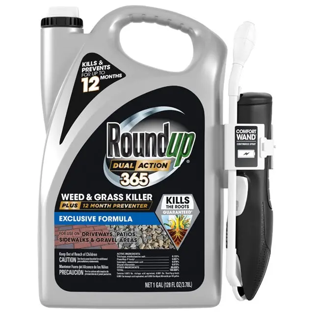 Roundup Dual Action 365 Weed Killer & 12-Month Preventer With Comfort Wand 1