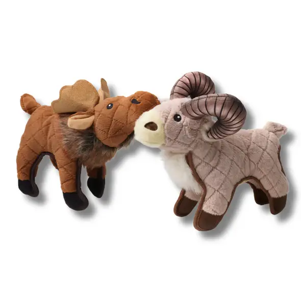 Ruff & Whiskerz Mammalz Line – Variety Pack Of Plush Dog Chew Toys 1