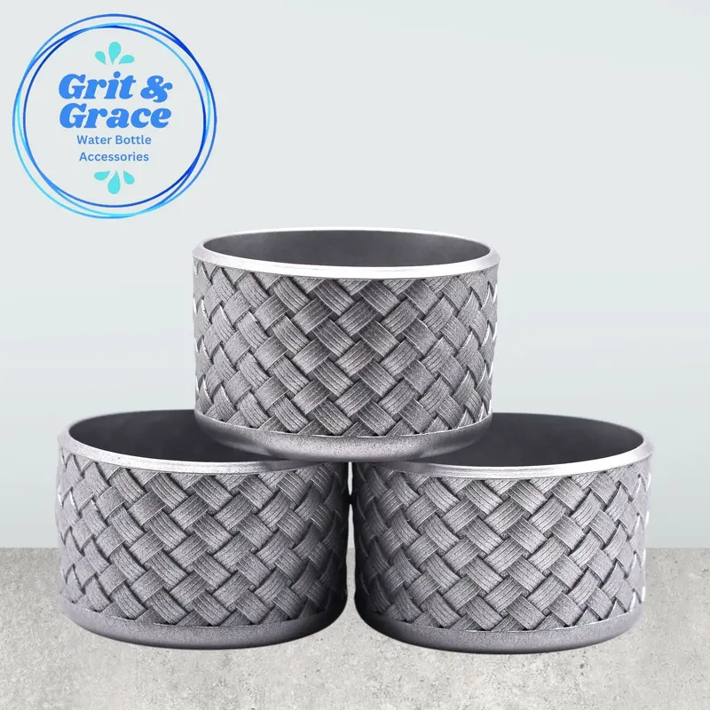 Silver Gloss Finish Basketweave Boot 1