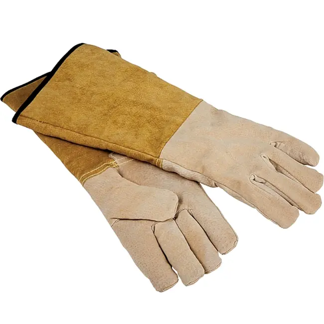 Simple Spaces Hearth Fireplace Gloves – 16-Inch Cowhide Leather 1