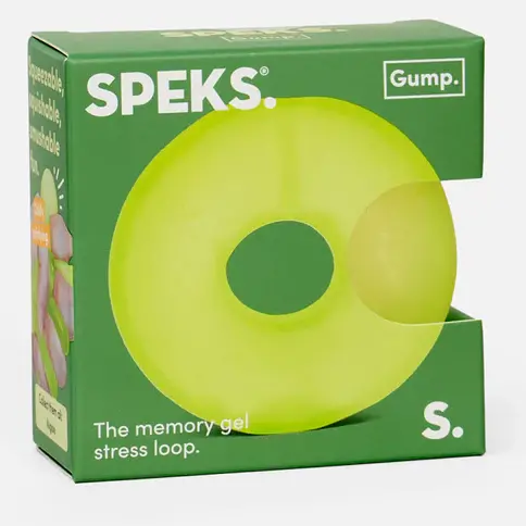 Speks Gump Loop Fidget Toy – Algae Color Variant 1