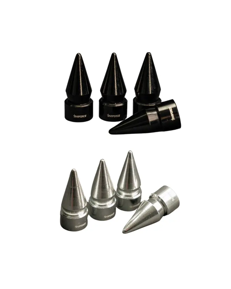 Spike-Style Aluminum Tire Valve Caps (Set Of 4) 1