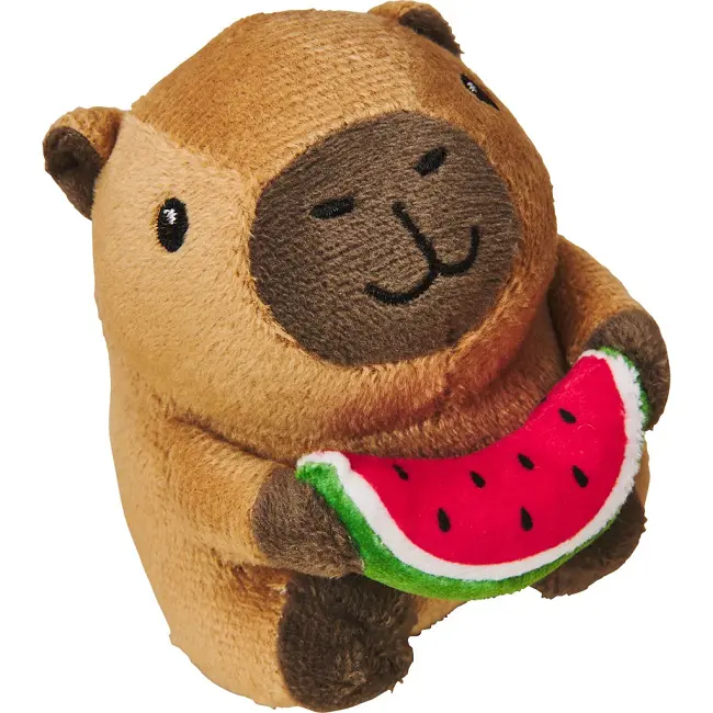 Spot Capybara Plush Cat Toy With Watermelon Design – 4 Inches 1