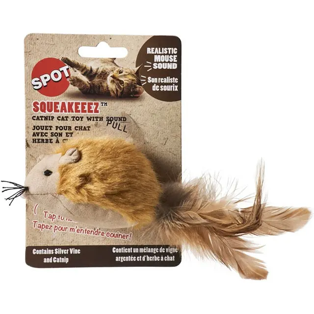 Spot Squeakeeez Mouse – Motion-Activated Sound Toy For Cats 1