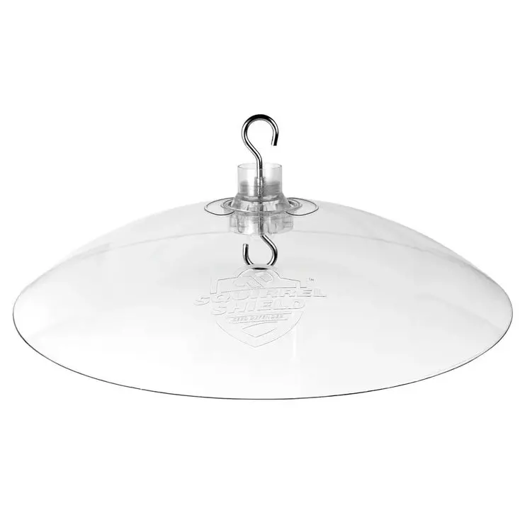 Squirrel Shield 16-Inch Dual-Mount Clear Squirrel Baffle 1